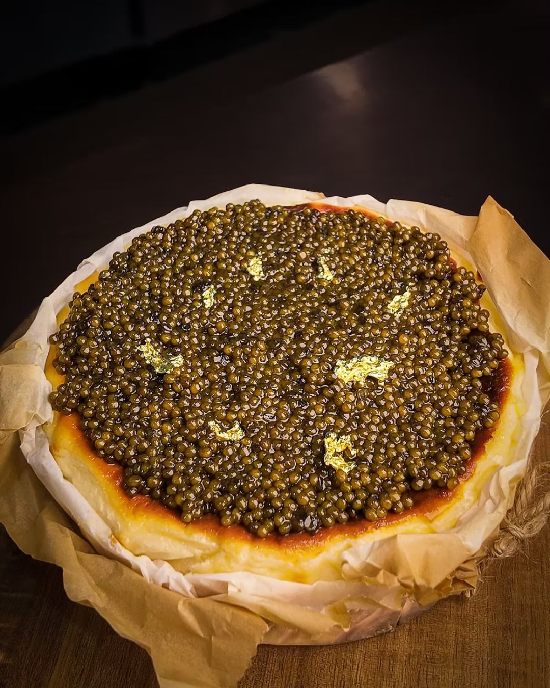 Creamy Basque Cheesecake With Caviar - Image 2