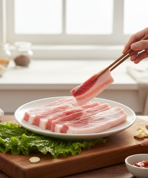 Alternative view of Korean Pork Belly